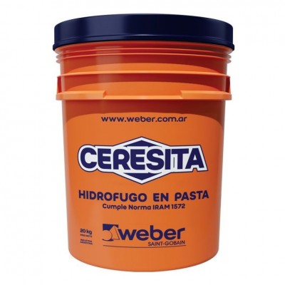 Hidrofugo Inorganico + Organico "Ceresita" - 20kgs